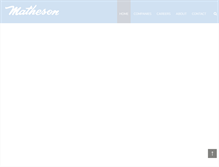Tablet Screenshot of mathesoninc.com